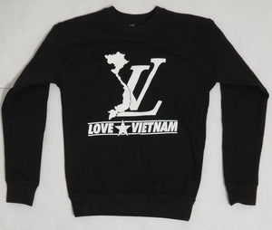 Black & White- LV Love Vietnam Crewneck Sweater